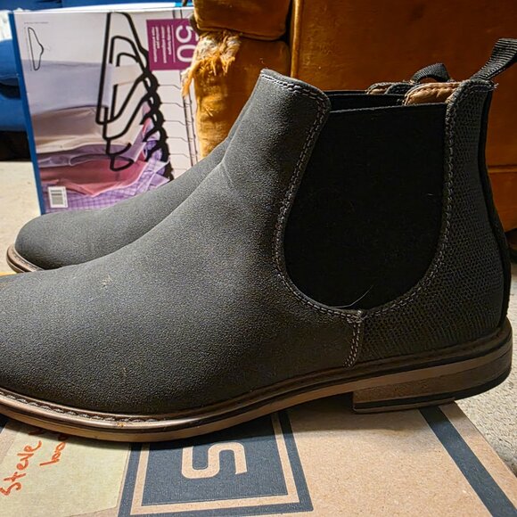Men's gray Steve Madden m-gralin Chelsea boots in size 8D - Picture 3 of 7